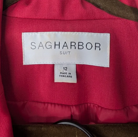 💗 Sag Harbor Women's Vibrant Red Blazer - Picture 2 of 6